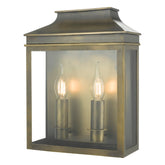 Vapour 2LT Coach Lantern Weathered Brass VAP5045